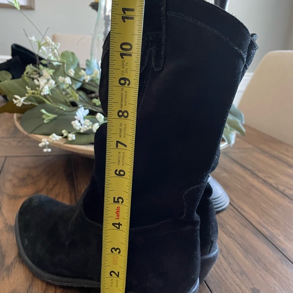 Aldo black suede cowboy boots - Picture 6 of 9